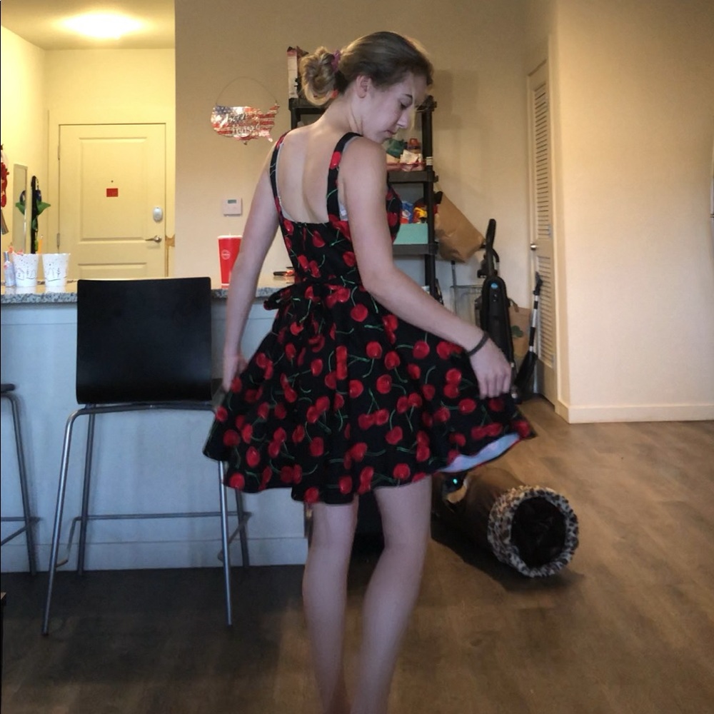 Darling Cherry Pattern Dress
